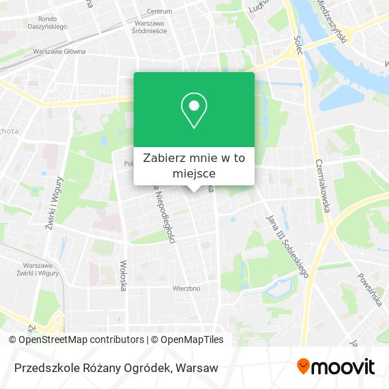 Mapa Przedszkole Różany Ogródek