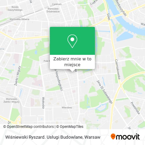 Mapa Wiśniewski Ryszard. Usługi Budowlane