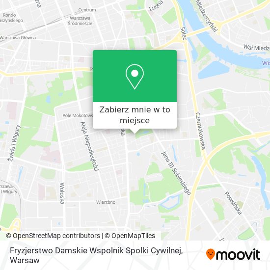 Mapa Fryzjerstwo Damskie Wspolnik Spolki Cywilnej