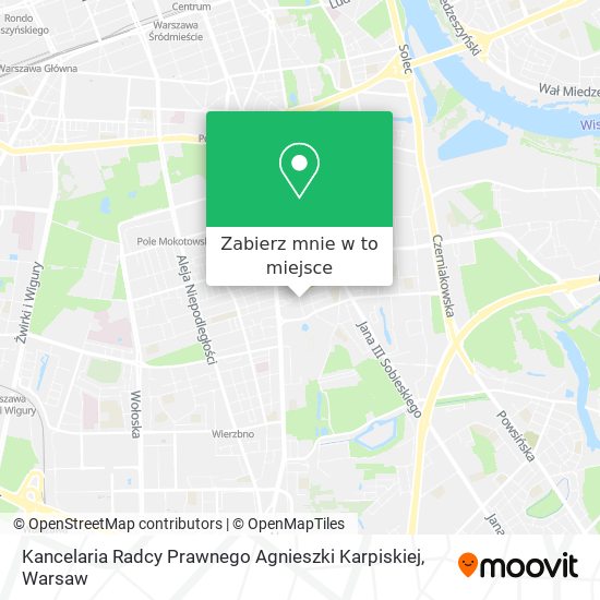 Mapa Kancelaria Radcy Prawnego Agnieszki Karpiskiej