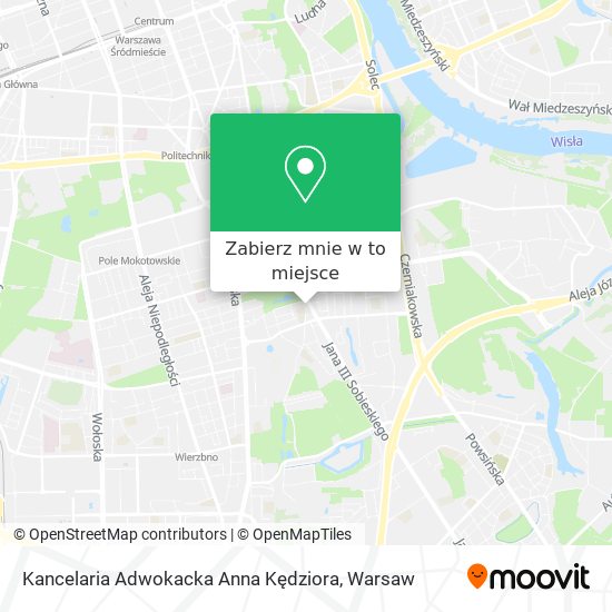 Mapa Kancelaria Adwokacka Anna Kędziora