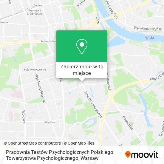 Mapa Pracownia Testów Psychologicznych Polskiego Towarzystwa Psychologicznego