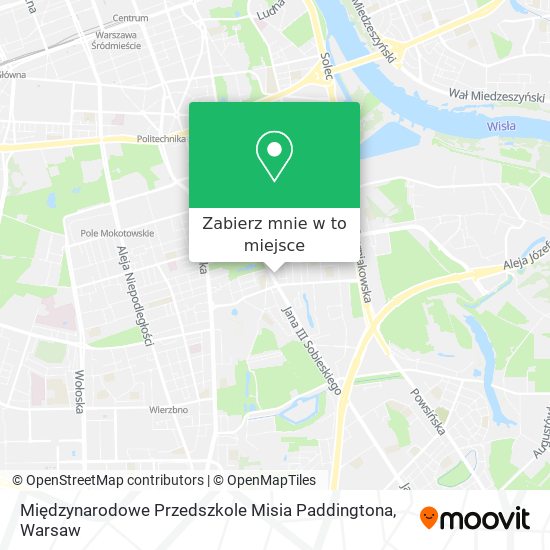 Mapa Międzynarodowe Przedszkole Misia Paddingtona