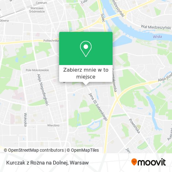 Mapa Kurczak z Rożna na Dolnej