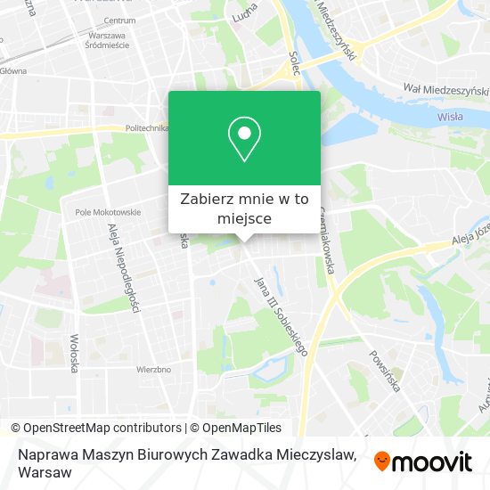 Mapa Naprawa Maszyn Biurowych Zawadka Mieczyslaw