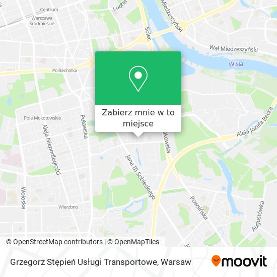 Mapa Grzegorz Stępień Usługi Transportowe