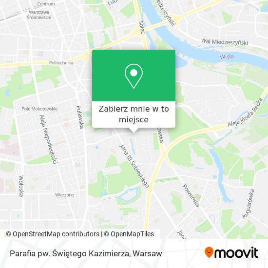 Mapa Parafia pw. Świętego Kazimierza