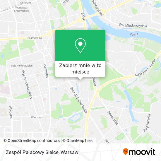 Mapa Zespół Pałacowy Sielce