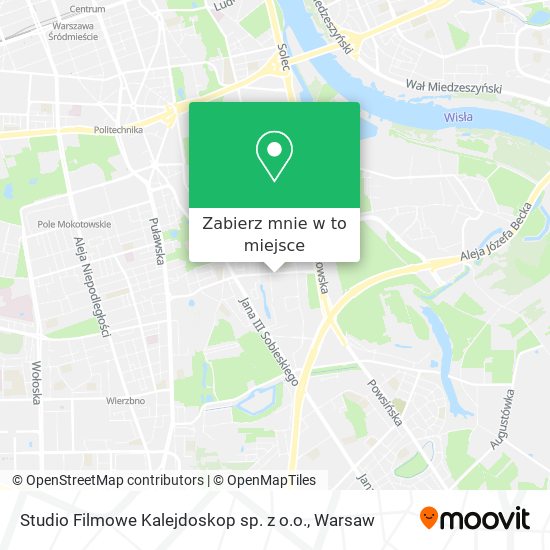 Mapa Studio Filmowe Kalejdoskop sp. z o.o.