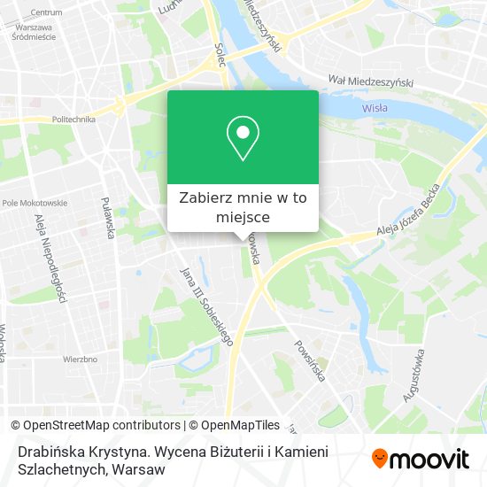 Mapa Drabińska Krystyna. Wycena Biżuterii i Kamieni Szlachetnych