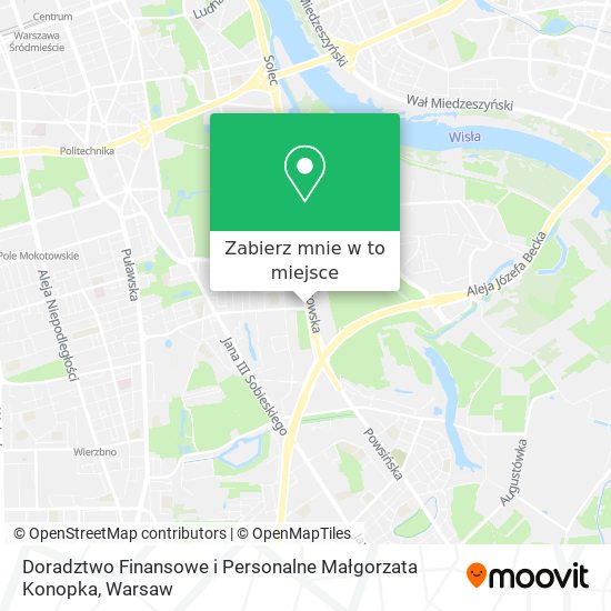 Mapa Doradztwo Finansowe i Personalne Małgorzata Konopka