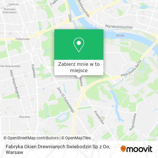 Mapa Fabryka Okien Drewnianych Swiebodzin Sp z Oo