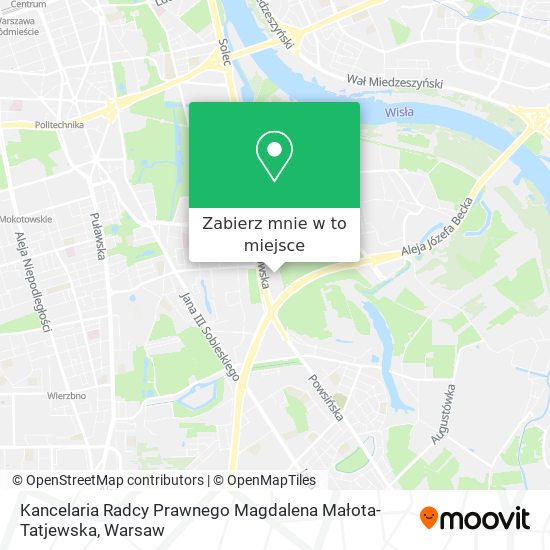 Mapa Kancelaria Radcy Prawnego Magdalena Małota-Tatjewska