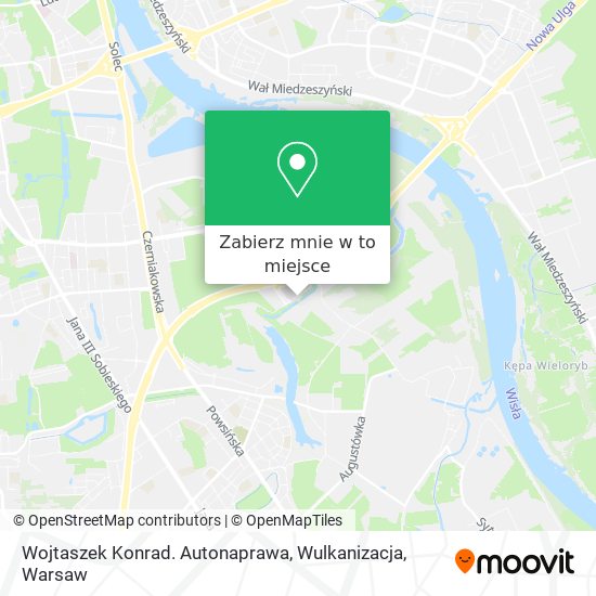 Mapa Wojtaszek Konrad. Autonaprawa, Wulkanizacja