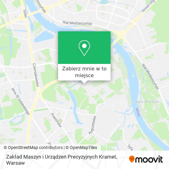 Mapa Zakład Maszyn i Urządzeń Precyzyjnych Kramet