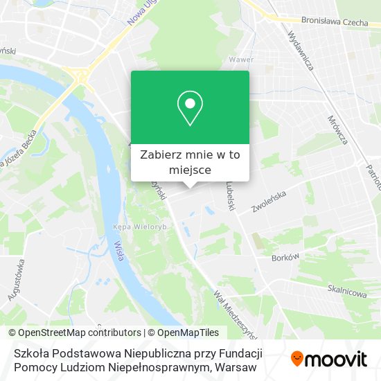 Mapa Szkoła Podstawowa Niepubliczna przy Fundacji Pomocy Ludziom Niepełnosprawnym