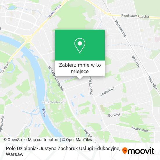 Mapa Pole Działania- Justyna Zacharuk Usługi Edukacyjne