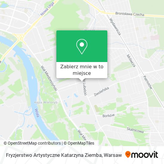 Mapa Fryzjerstwo Artystyczne Katarzyna Ziemba