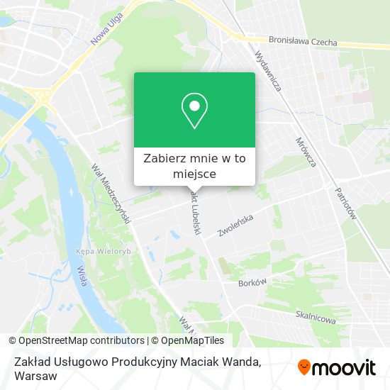 Mapa Zakład Usługowo Produkcyjny Maciak Wanda