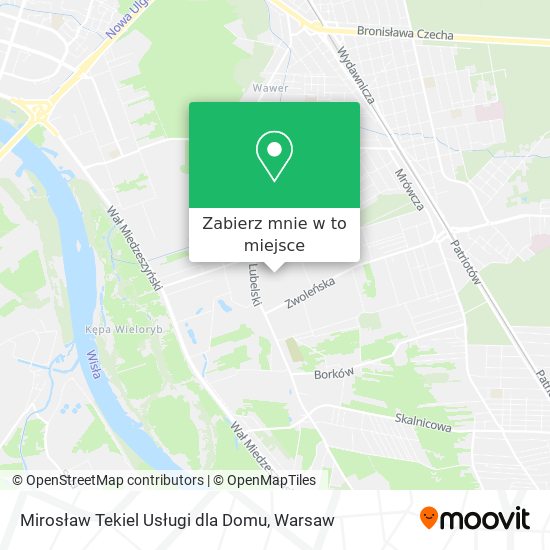 Mapa Mirosław Tekiel Usługi dla Domu