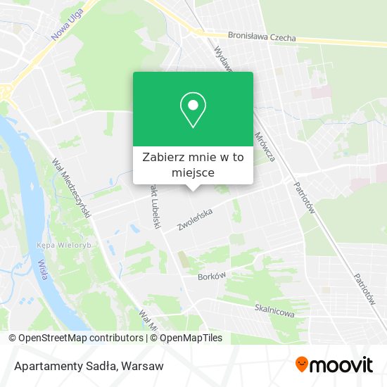 Mapa Apartamenty Sadła