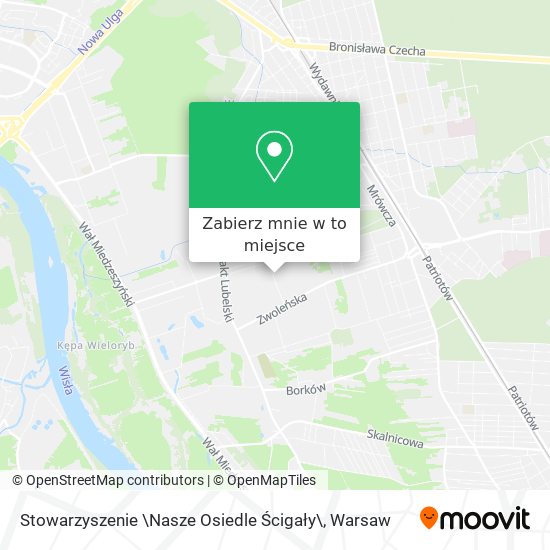 Mapa Stowarzyszenie \Nasze Osiedle Ścigały\