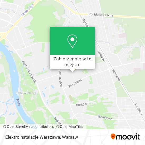 Mapa Elektroinstalacje Warszawa