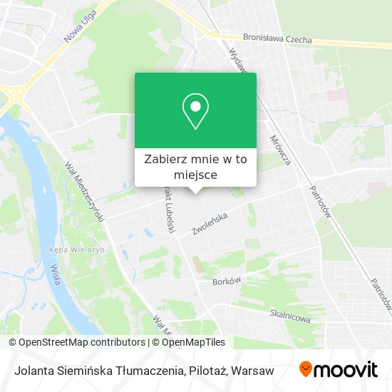 Mapa Jolanta Siemińska Tłumaczenia, Pilotaż