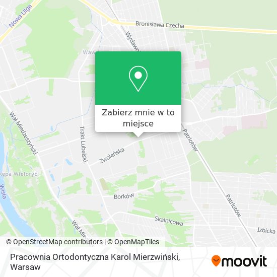 Mapa Pracownia Ortodontyczna Karol Mierzwiński