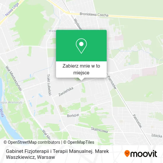 Mapa Gabinet Fizjoterapii i Terapii Manualnej. Marek Waszkiewicz