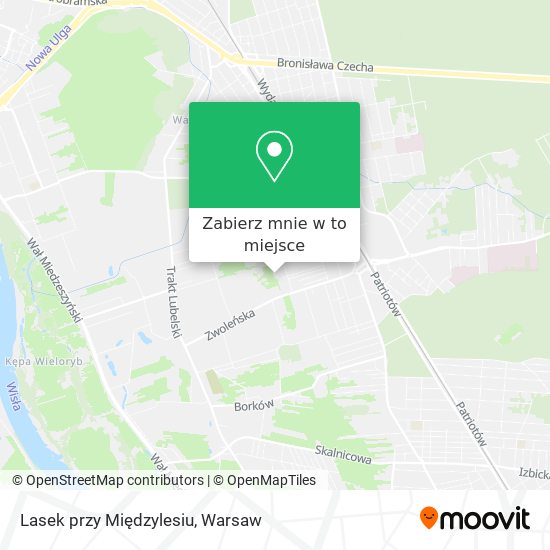 Mapa Lasek przy Międzylesiu