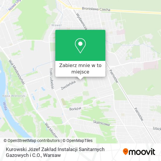 Mapa Kurowski Józef Zakład Instalacji Sanitarnych Gazowych i C.O.