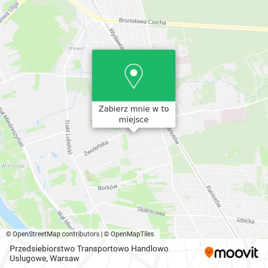 Mapa Przedsiebiorstwo Transportowo Handlowo Uslugowe