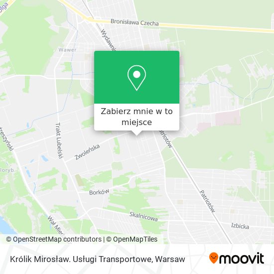 Mapa Królik Mirosław. Usługi Transportowe