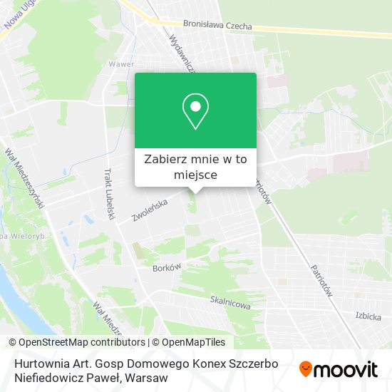 Mapa Hurtownia Art. Gosp Domowego Konex Szczerbo Niefiedowicz Paweł