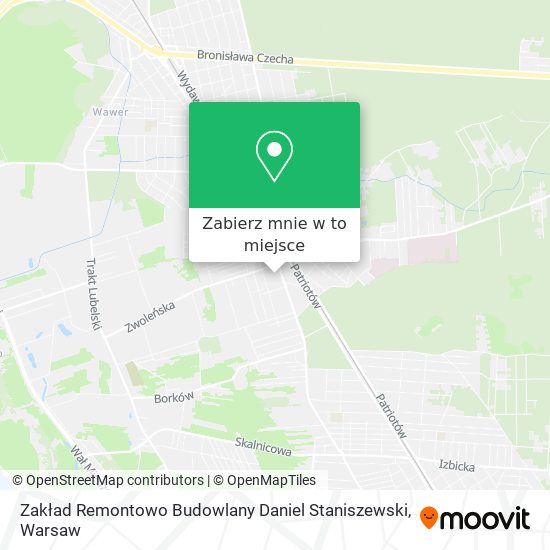 Mapa Zakład Remontowo Budowlany Daniel Staniszewski