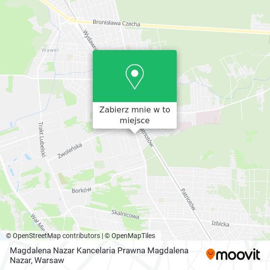 Mapa Magdalena Nazar Kancelaria Prawna Magdalena Nazar