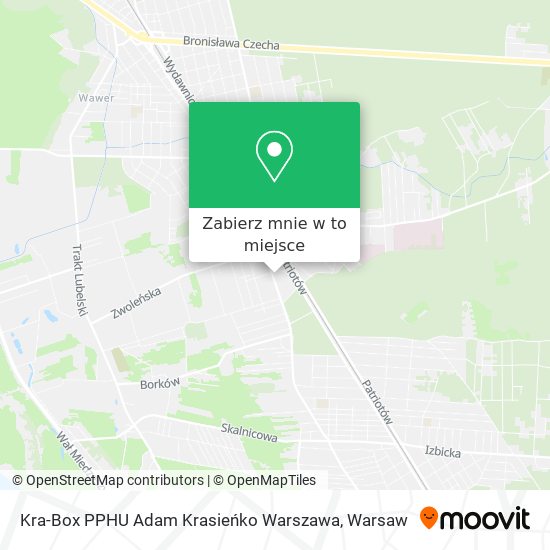 Mapa Kra-Box PPHU Adam Krasieńko Warszawa