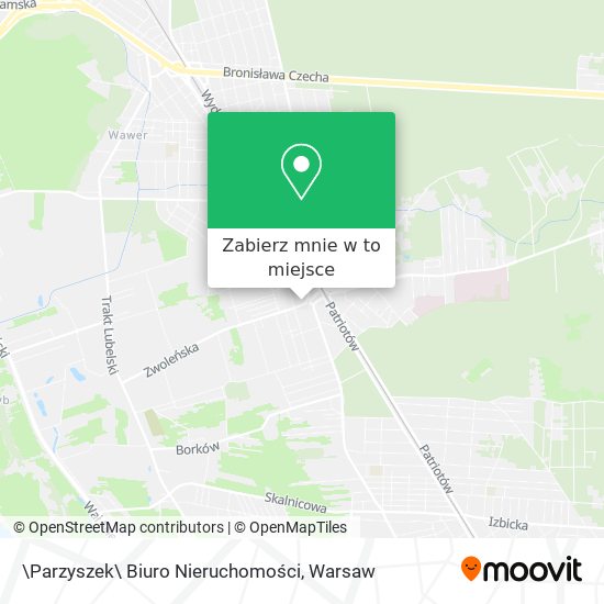 Mapa \Parzyszek\ Biuro Nieruchomości