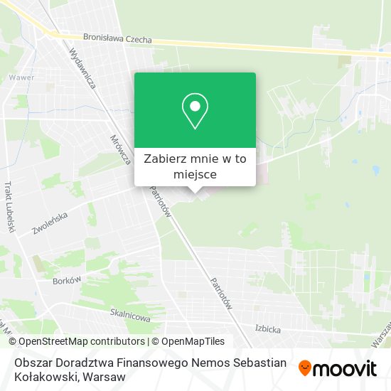 Mapa Obszar Doradztwa Finansowego Nemos Sebastian Kołakowski