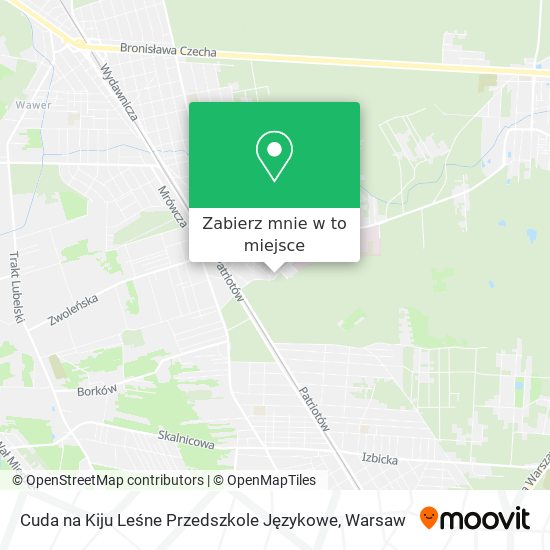 Mapa Cuda na Kiju Leśne Przedszkole Językowe