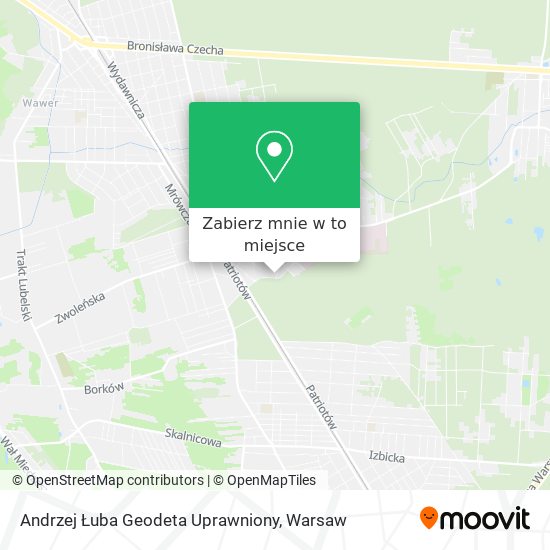 Mapa Andrzej Łuba Geodeta Uprawniony