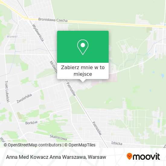 Mapa Anna Med Kowacz Anna Warszawa