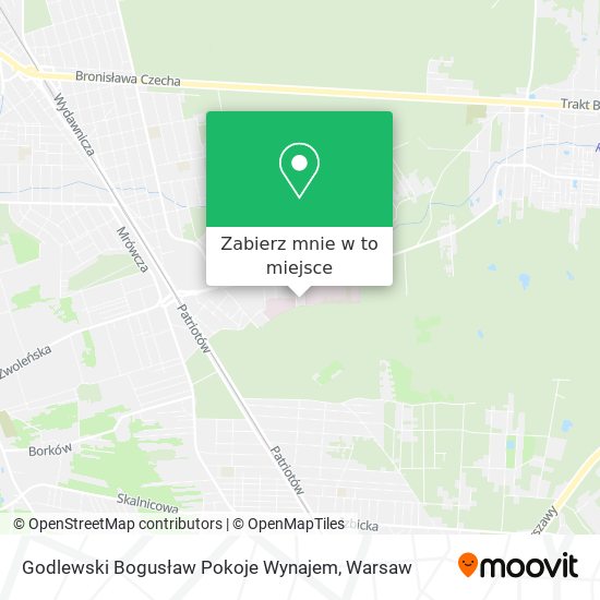 Mapa Godlewski Bogusław Pokoje Wynajem