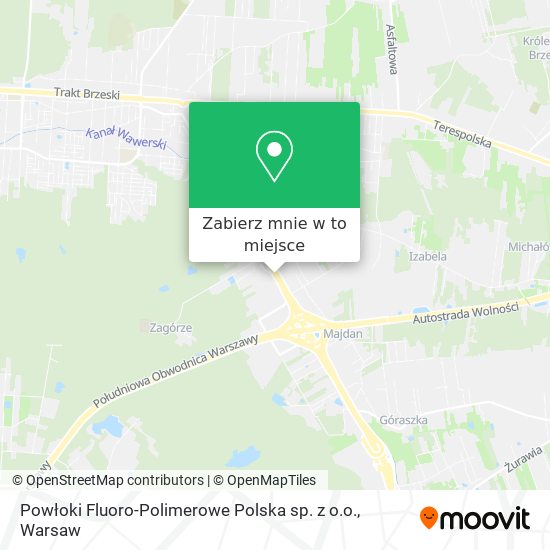 Mapa Powłoki Fluoro-Polimerowe Polska sp. z o.o.