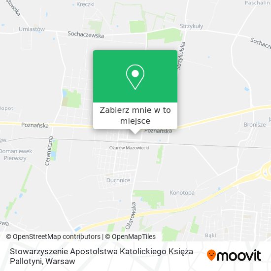 Mapa Stowarzyszenie Apostolstwa Katolickiego Księża Pallotyni