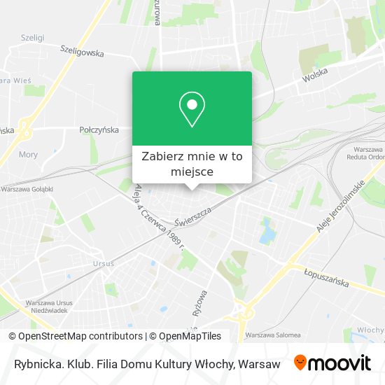 Mapa Rybnicka. Klub. Filia Domu Kultury Włochy