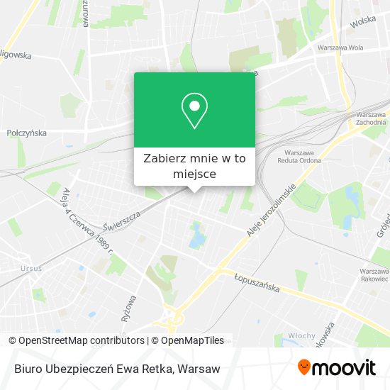 Mapa Biuro Ubezpieczeń Ewa Retka