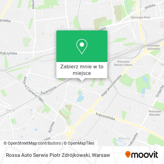 Mapa Rossa Auto Serwis Piotr Zdrójkowski