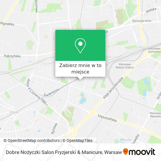 Mapa Dobre Nożyczki Salon Fryzjerski & Manicure